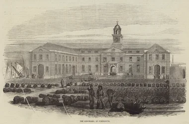 Le quai des canons, à Portsmouth